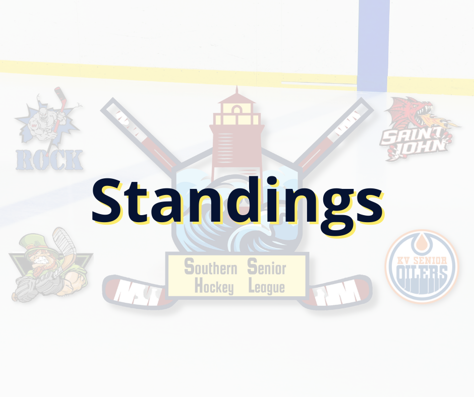 2024 2025 Standings Southern Senior Hockey League